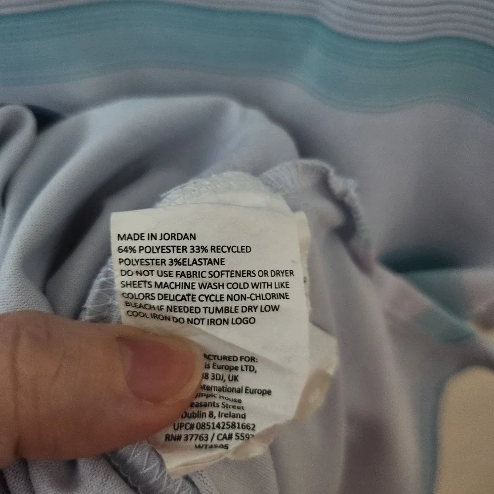 Ben Hogan Performance Mens 2XL Polo Shirt Blue White Stripe Golf Casual - Picture 3 of 4